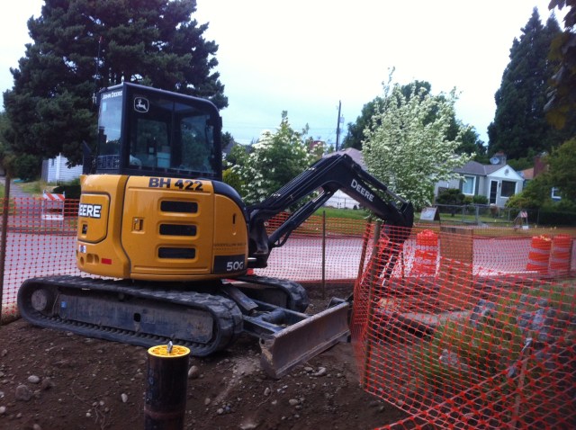 Bioswale Construction